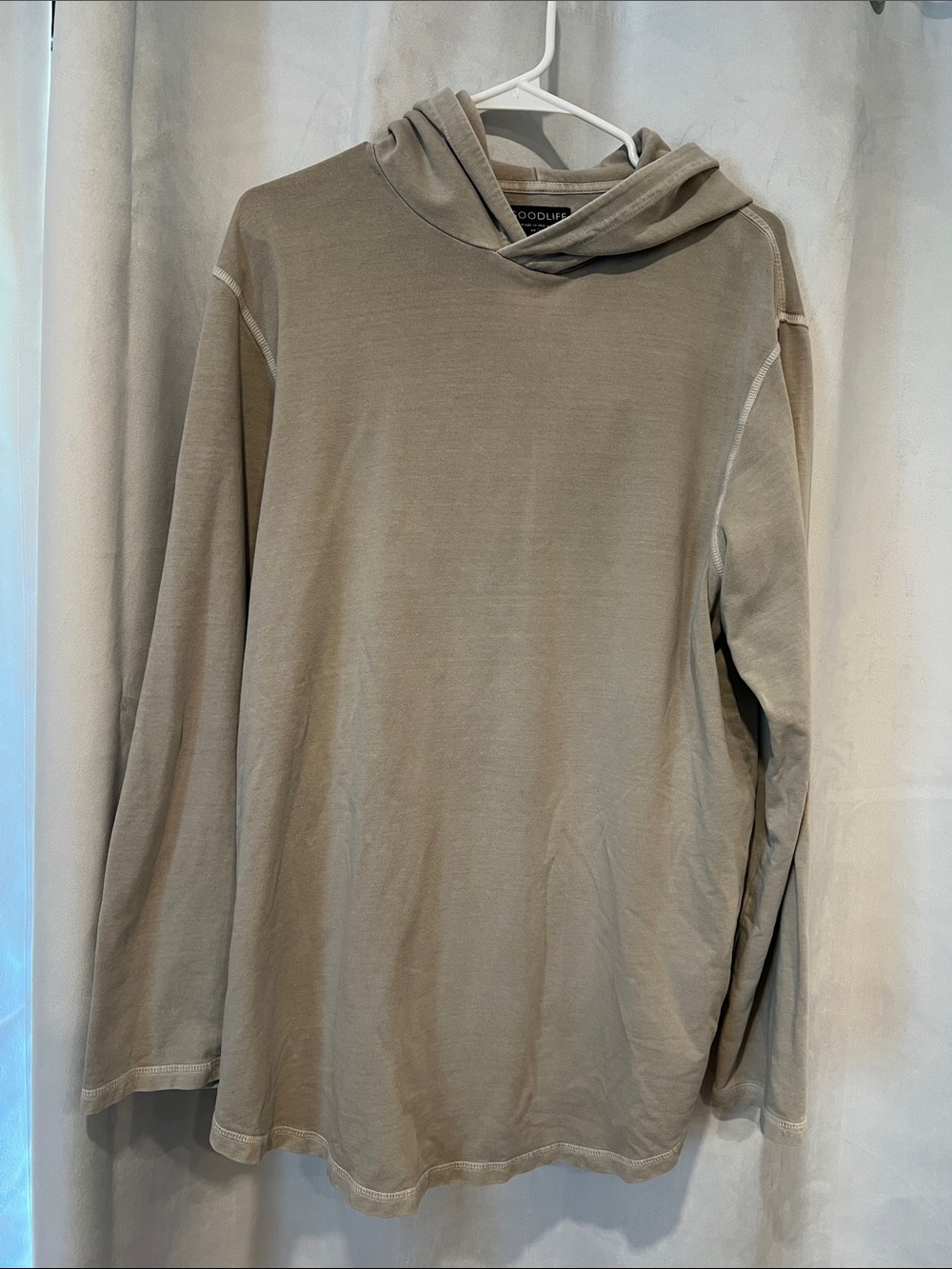 Men’s Goodlife Light Tan Hooded Pullover